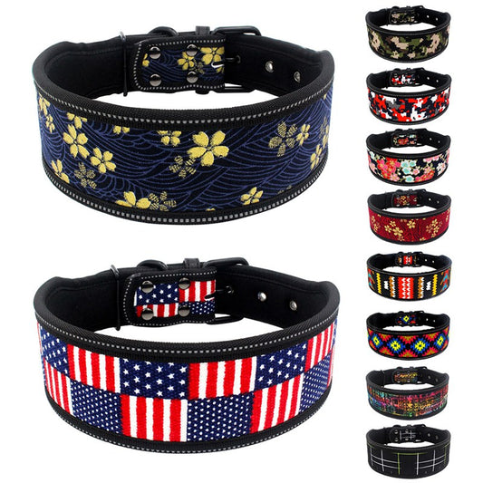 KFX-1832253 Diving Material Pet Collar in Size Small, Medium, Large – Durable Cloth Design for Comfort