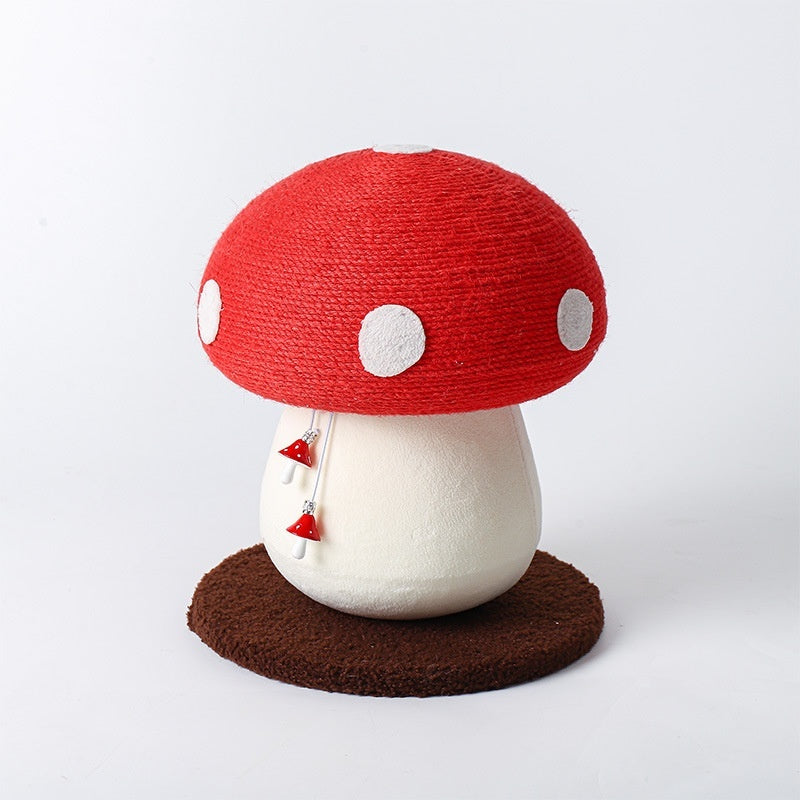 KFX-1833533 Mushroom-Shaped Cat Scratch Board - Durable Sisal with Cloth and Density Plate