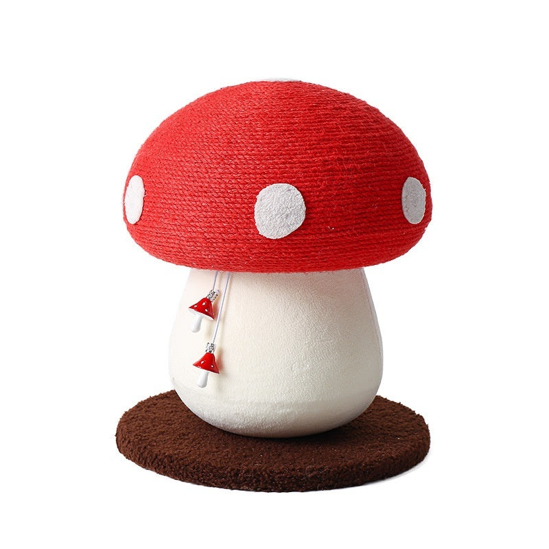 KFX-1833533 Mushroom-Shaped Cat Scratch Board - Durable Sisal with Cloth and Density Plate