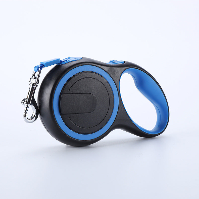 KFX-1834045 Portable Automatic Retractable Pet Leash - Durable 304 Stainless Steel & ABS Design in Blue