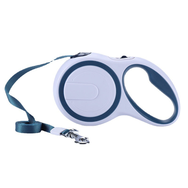 KFX-1834045 Portable Automatic Retractable Pet Leash - Durable 304 Stainless Steel & ABS Design in Blue