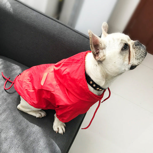 KFX-1834429 Dog Sunscreen Shirt - Casual Cotton Outfit in Black and Red, Suitable for All Dogs