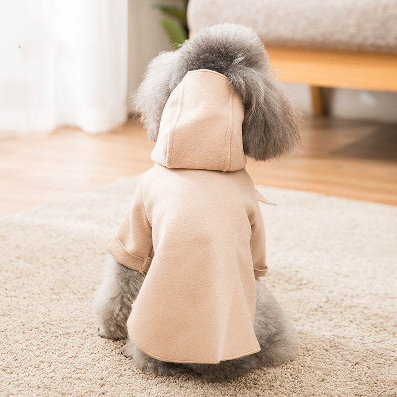 KFX-1834685 Cozy Wool Bichon Puppy Coat - European and American Style Cotton Jacket for All Breeds