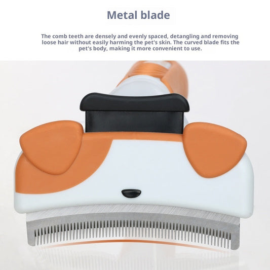 KFX-1835837 Pet Comb Hair Knife for Dogs - Available in Sundial Yellow, Copper Green, and Peace Blue