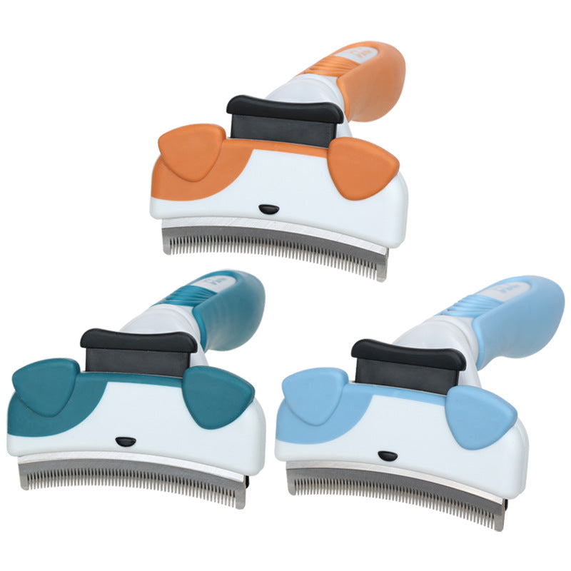 KFX-1835837 Pet Comb Hair Knife for Dogs - Available in Sundial Yellow, Copper Green, and Peace Blue