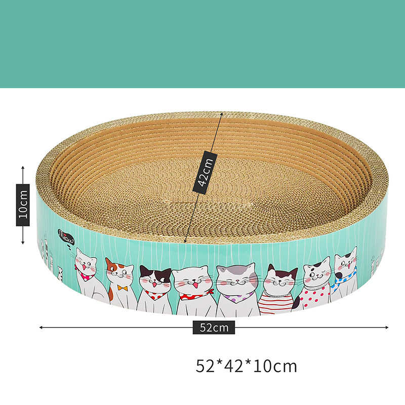 KFX-1836221 Round Corrugated Cat Scratch Board in Bowl Shape - Multiple Sizes Available