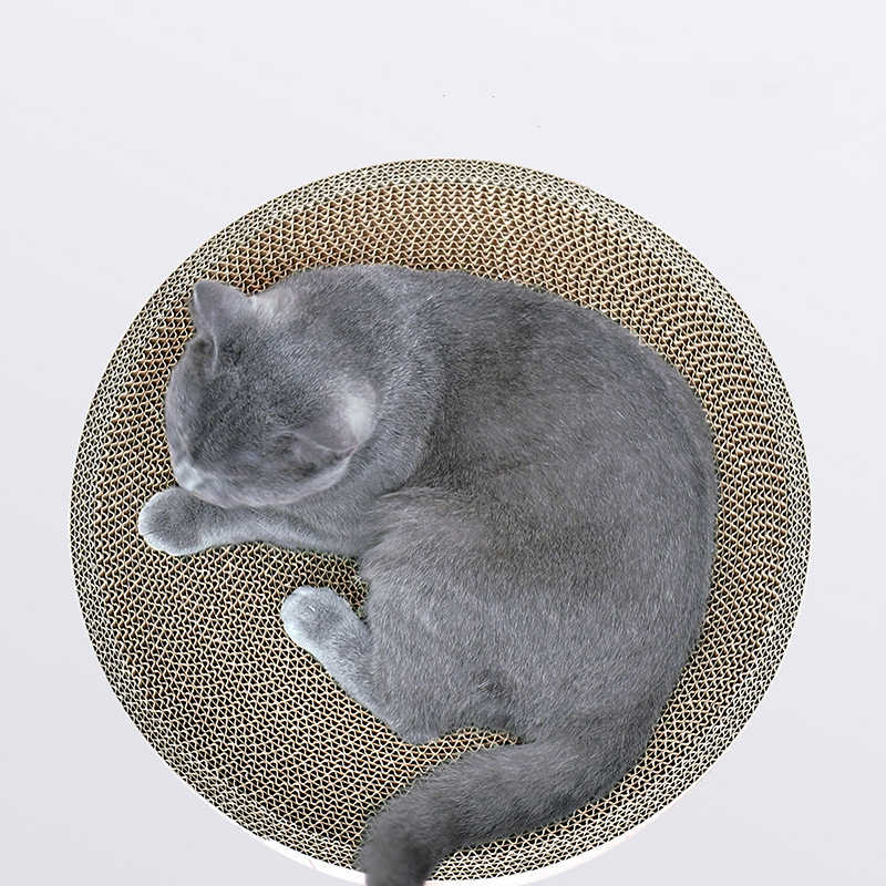 KFX-1836221 Round Corrugated Cat Scratch Board in Bowl Shape - Multiple Sizes Available