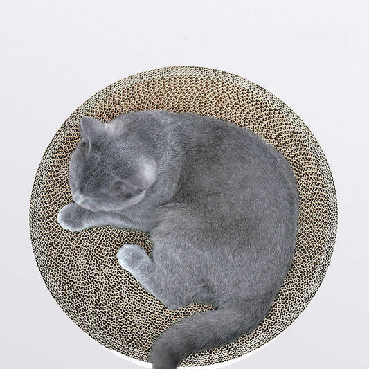 KFX-1836221 Round Corrugated Cat Scratch Board in Bowl Shape - Multiple Sizes Available