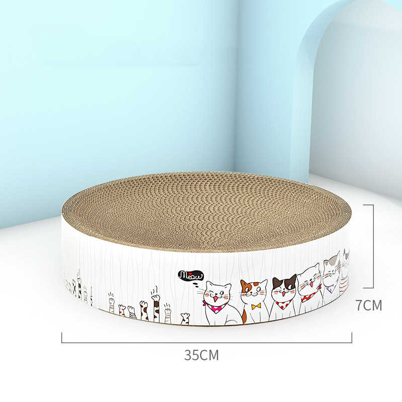 KFX-1836221 Round Corrugated Cat Scratch Board in Bowl Shape - Multiple Sizes Available
