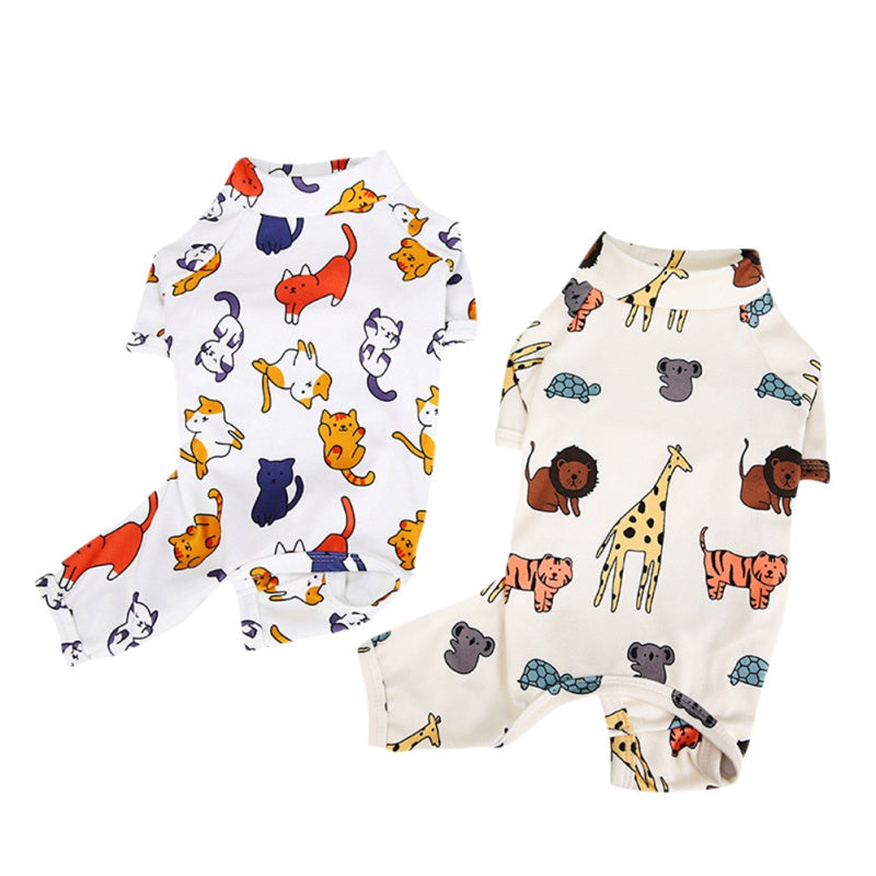 KFX-1836861 Cartoon Dog T-Shirt Costume for Pets - Cotton Polyester, Various Sizes Available