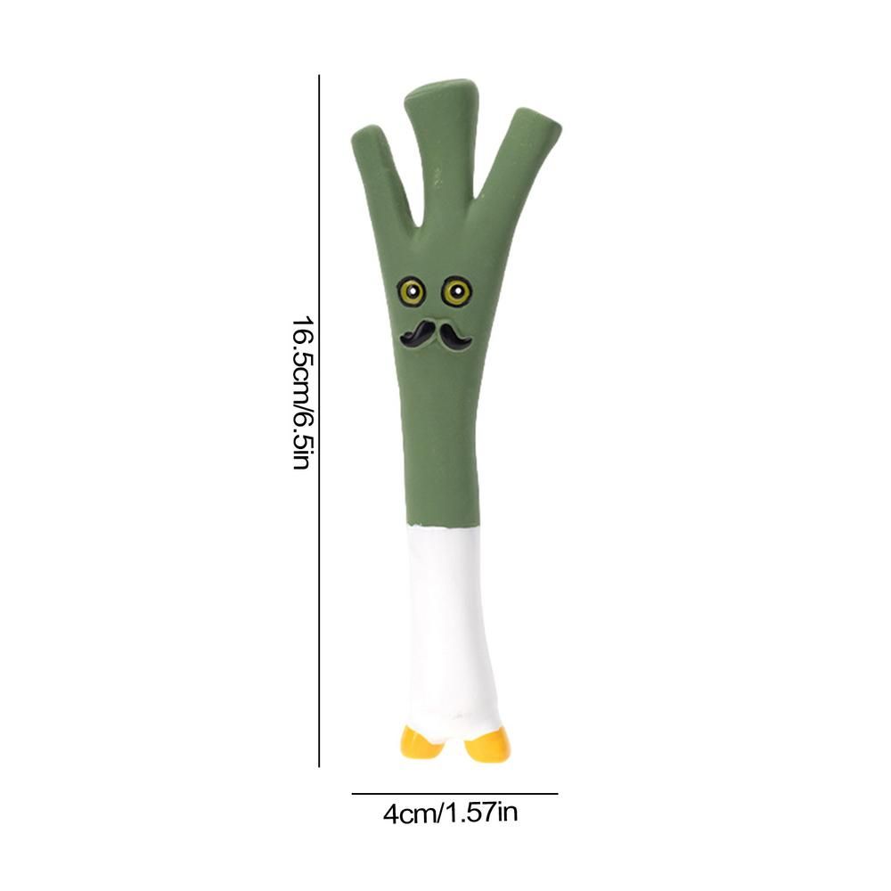 KFX-1837501 Vegetable Dog Chew Toys - Cartoon Onion & Eggplant Teething Latex Toy for Puppies