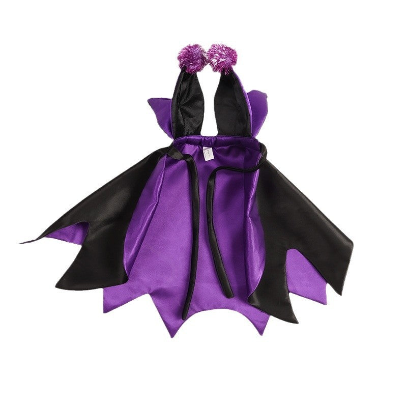 KFX-1837629 Demon Bat Cloak and Cape Hat Costume for Cats and Dogs