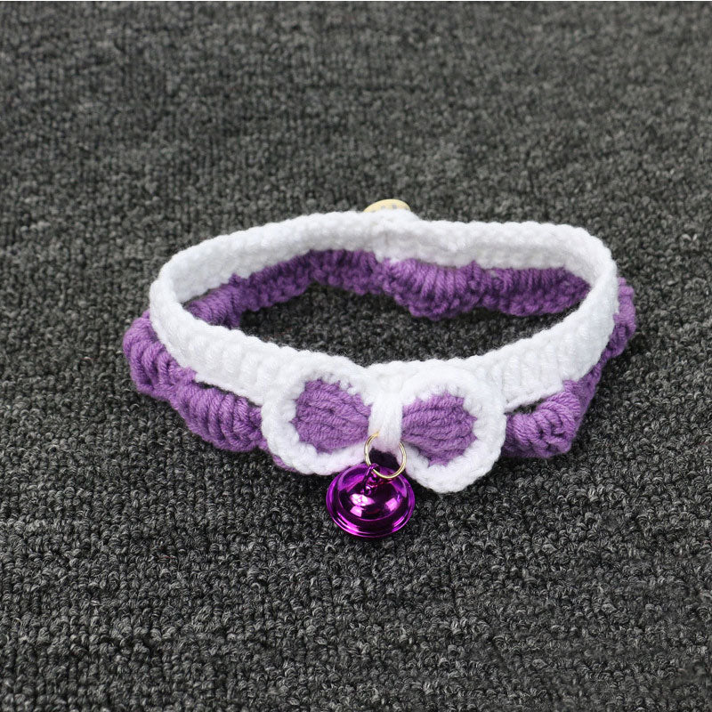 KFX-1838013 Stylish Unisex Bow Tie Pet Collar for Cats and Small Dogs