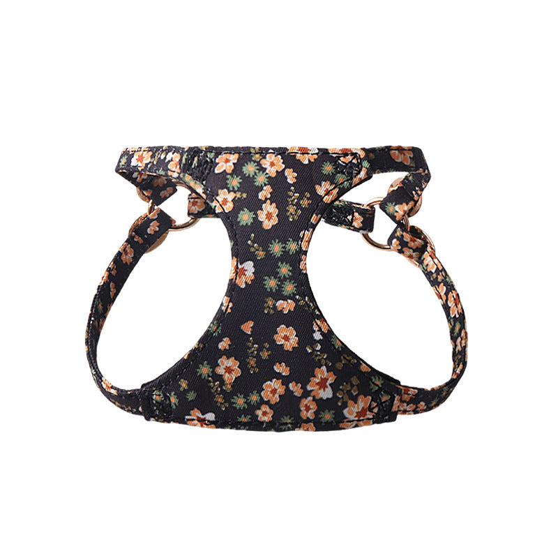 KFX-1839805 Floral Series Pet Harness with Leash in Multiple Colors and Styles