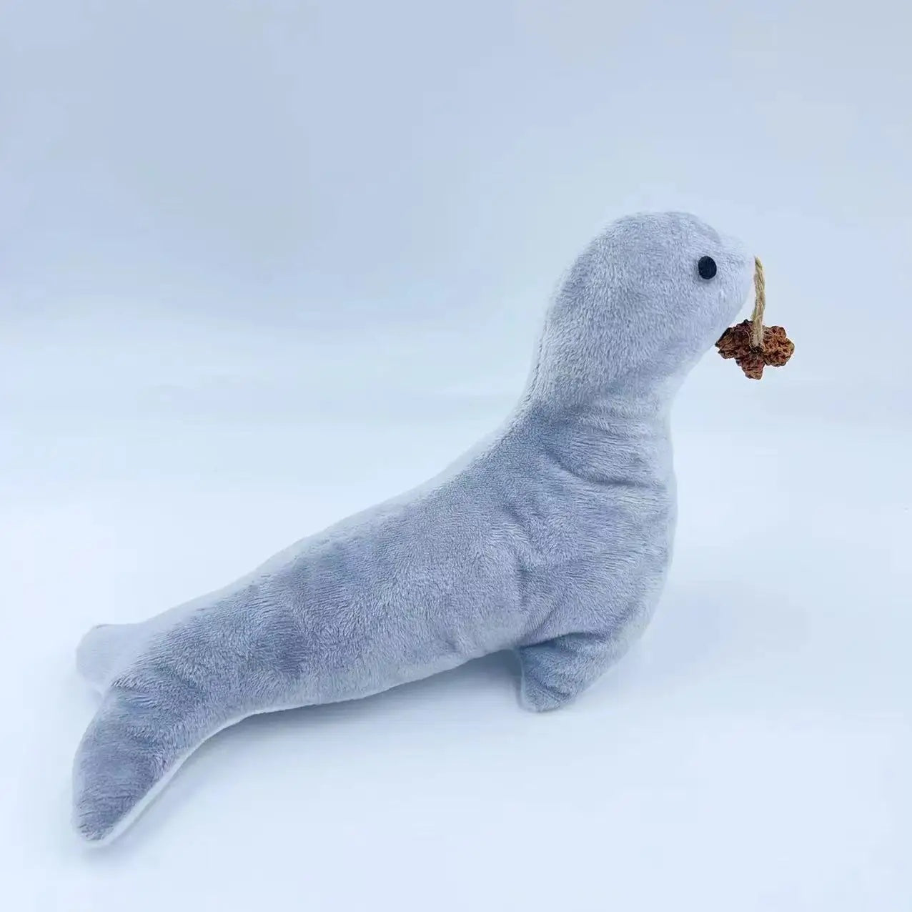 KFX-1843261 Cat Plush Sea Lion Toy with Bell Sound, Catnip & Dental Grinding Features
