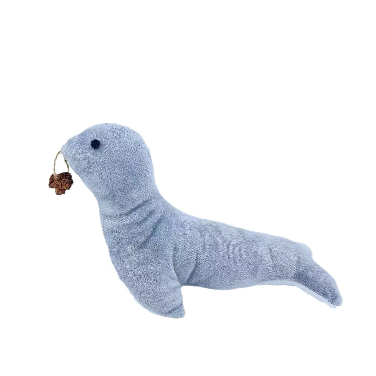 KFX-1843261 Cat Plush Sea Lion Toy with Bell Sound, Catnip & Dental Grinding Features