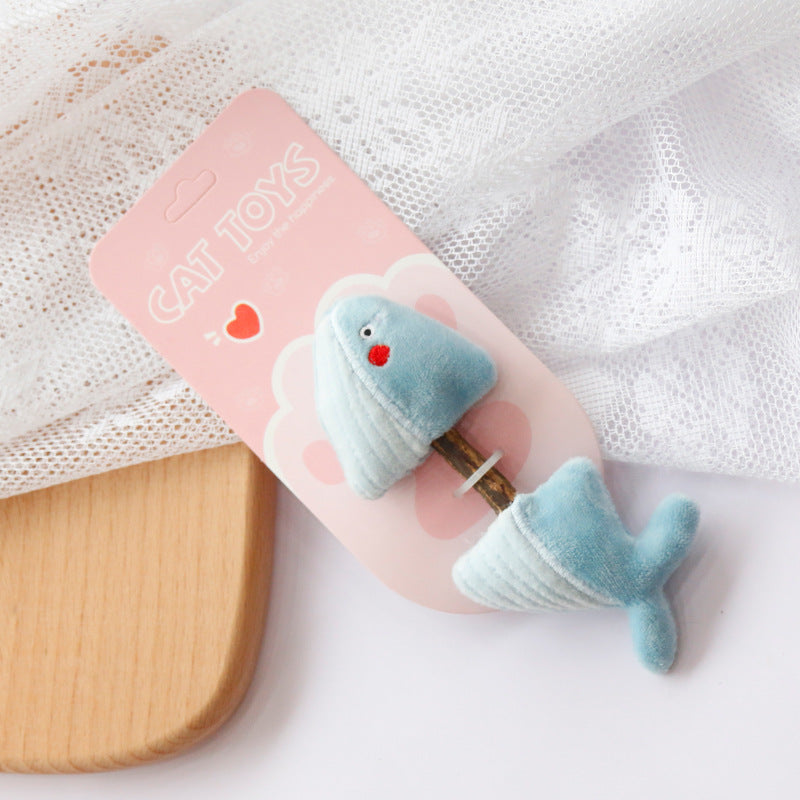 KFX-1847357 Molar Rod Cat Toys for Teeth Cleaning - Crocodile, Pig, Blue Whale, Giraffe, Crayfish Colors