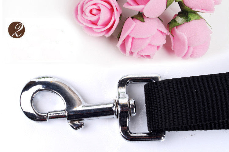 KFX-1851325 Cushioned Stretch Nylon Dog Leash with Hands-Free Design and Extra Storage Ring