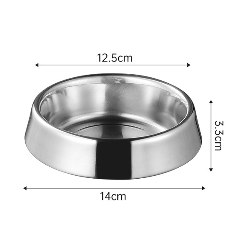 KFX-1851709 Durable Stainless Steel Pet Bowl - Anti-Spill, Non-Slip, Easy to Clean