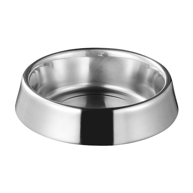 KFX-1851709 Durable Stainless Steel Pet Bowl - Anti-Spill, Non-Slip, Easy to Clean
