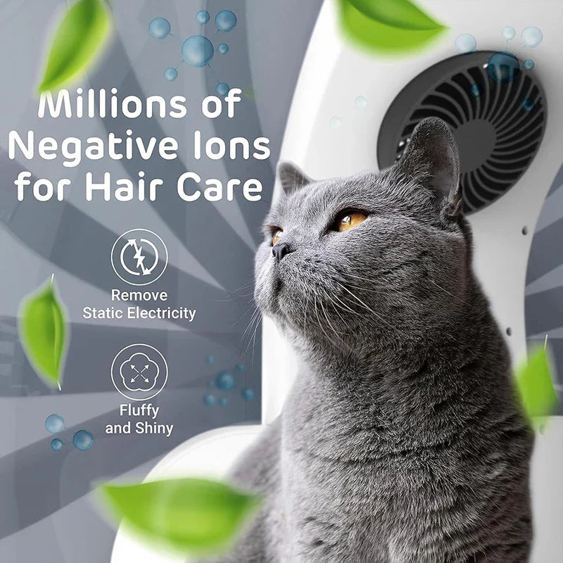 KFX-185299 Portable Hands-Free Pet Hair Dryer for Small and Medium Dogs and Cats - 500W Eco-Friendly Dryer Box