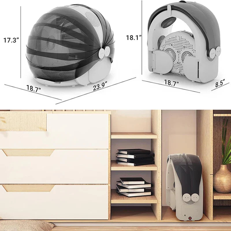 KFX-185299 Portable Hands-Free Pet Hair Dryer for Small and Medium Dogs and Cats - 500W Eco-Friendly Dryer Box