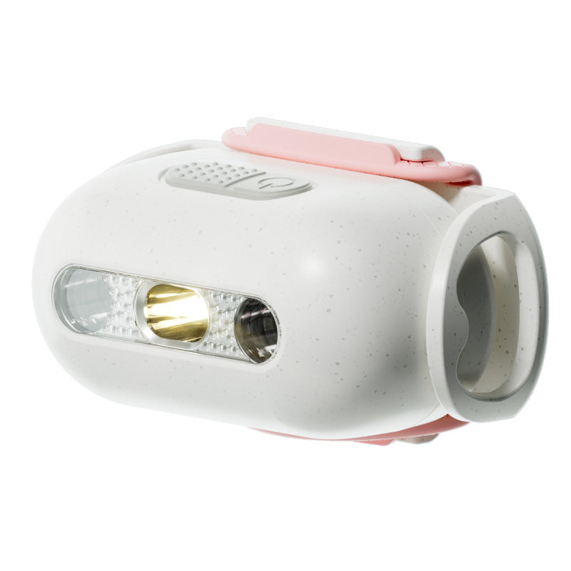 KFX-1853501 Luminous Pet Collar with Interactive Patterns for Dogs in Fresh Pink, Gray, Green, and Caramel Mocha