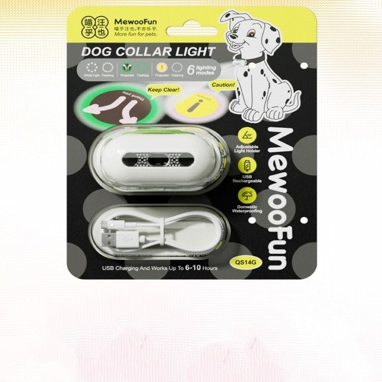 KFX-1853501 Luminous Pet Collar with Interactive Patterns for Dogs in Fresh Pink, Gray, Green, and Caramel Mocha