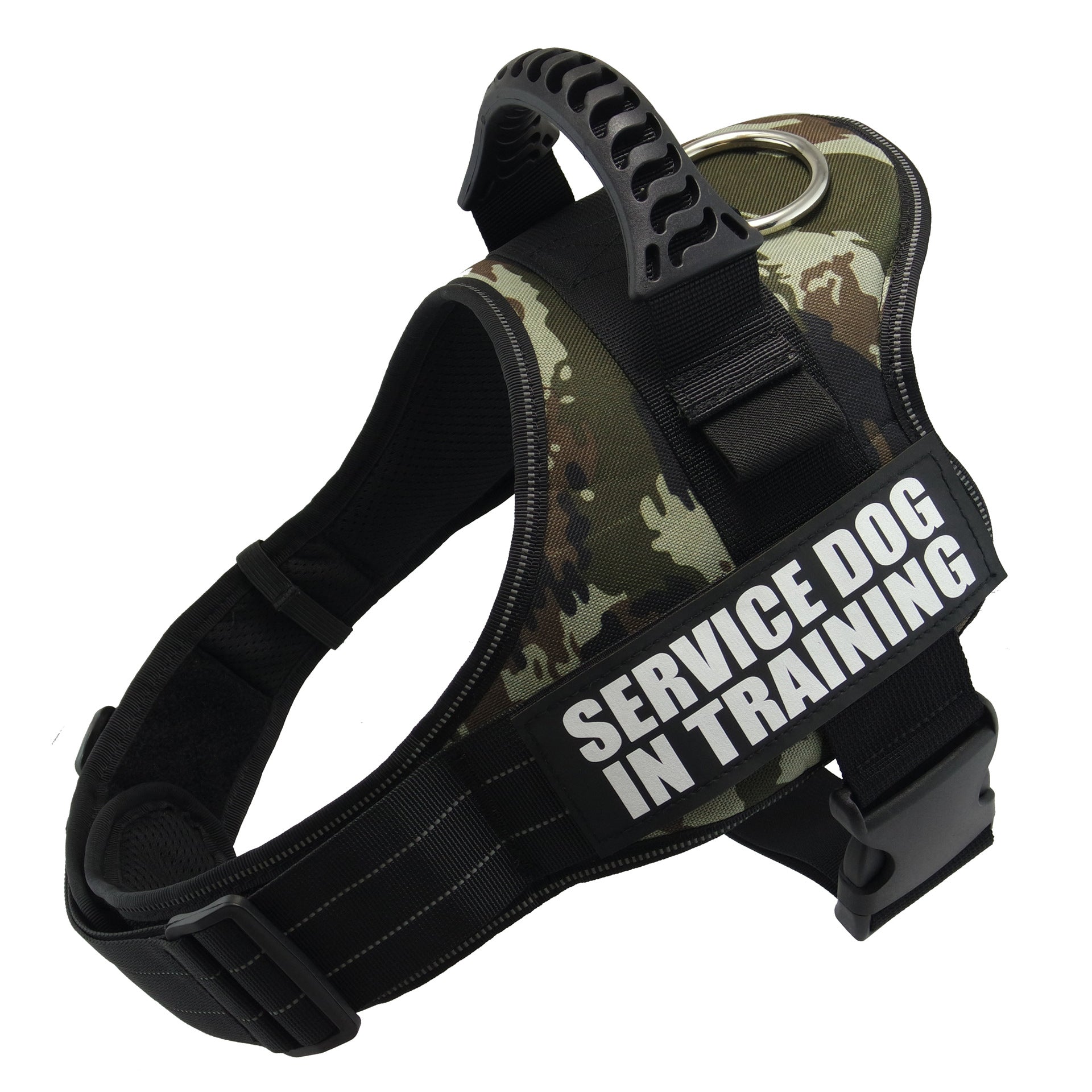 KFX-1856573 Adjustable Reflective Dog Harness for Small to Large Dogs - Nylon Vest for Huskies, Shepherds, and More