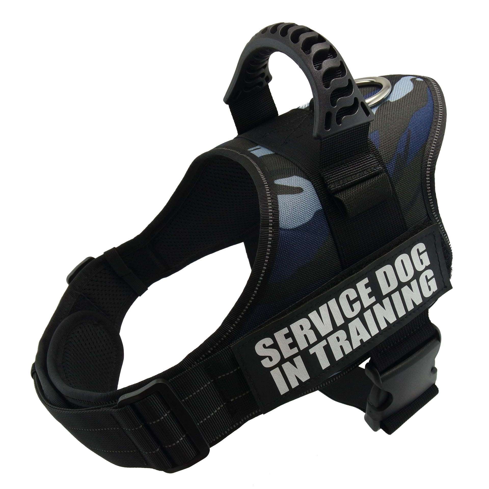 KFX-1856573 Adjustable Reflective Dog Harness for Small to Large Dogs - Nylon Vest for Huskies, Shepherds, and More