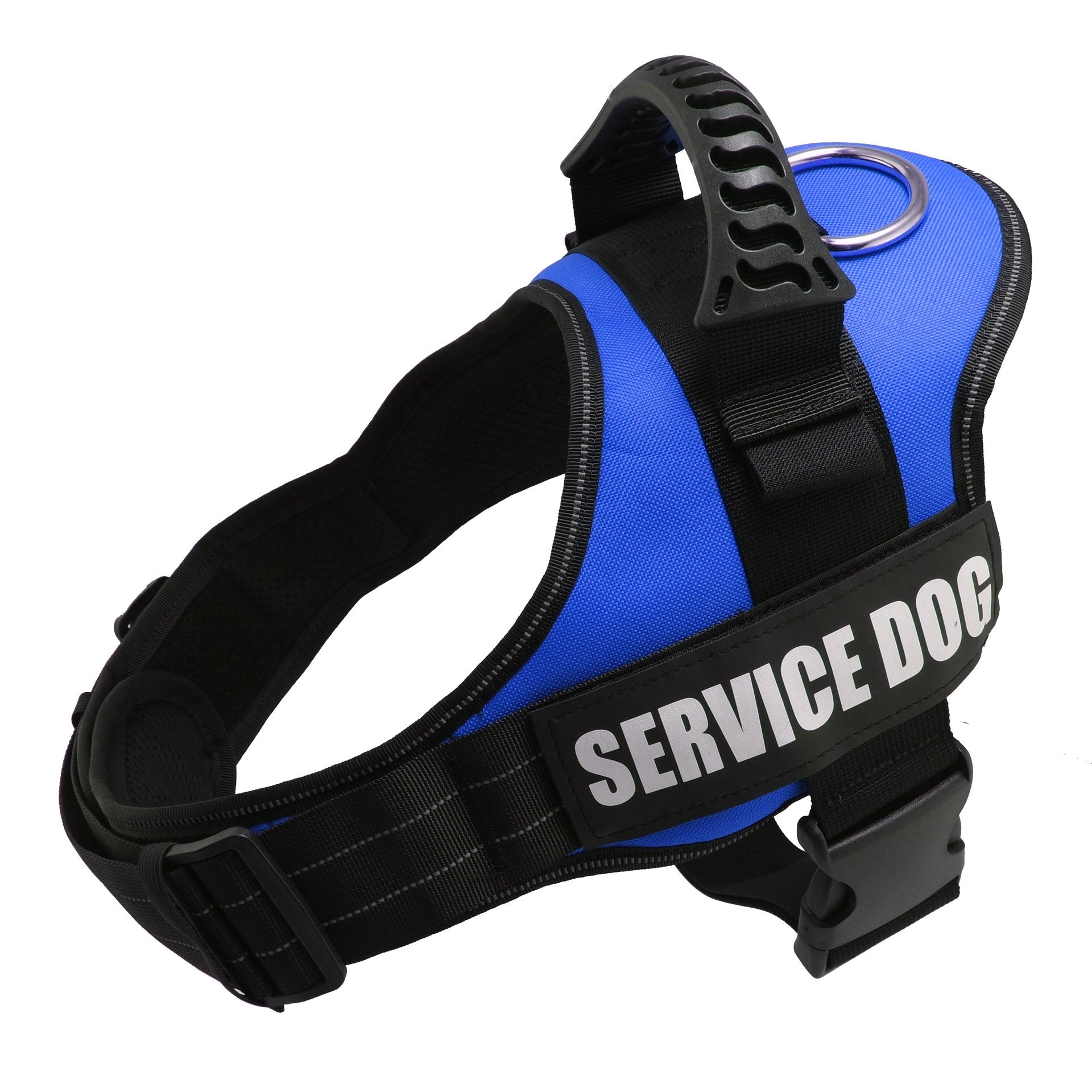 KFX-1856573 Adjustable Reflective Dog Harness for Small to Large Dogs - Nylon Vest for Huskies, Shepherds, and More