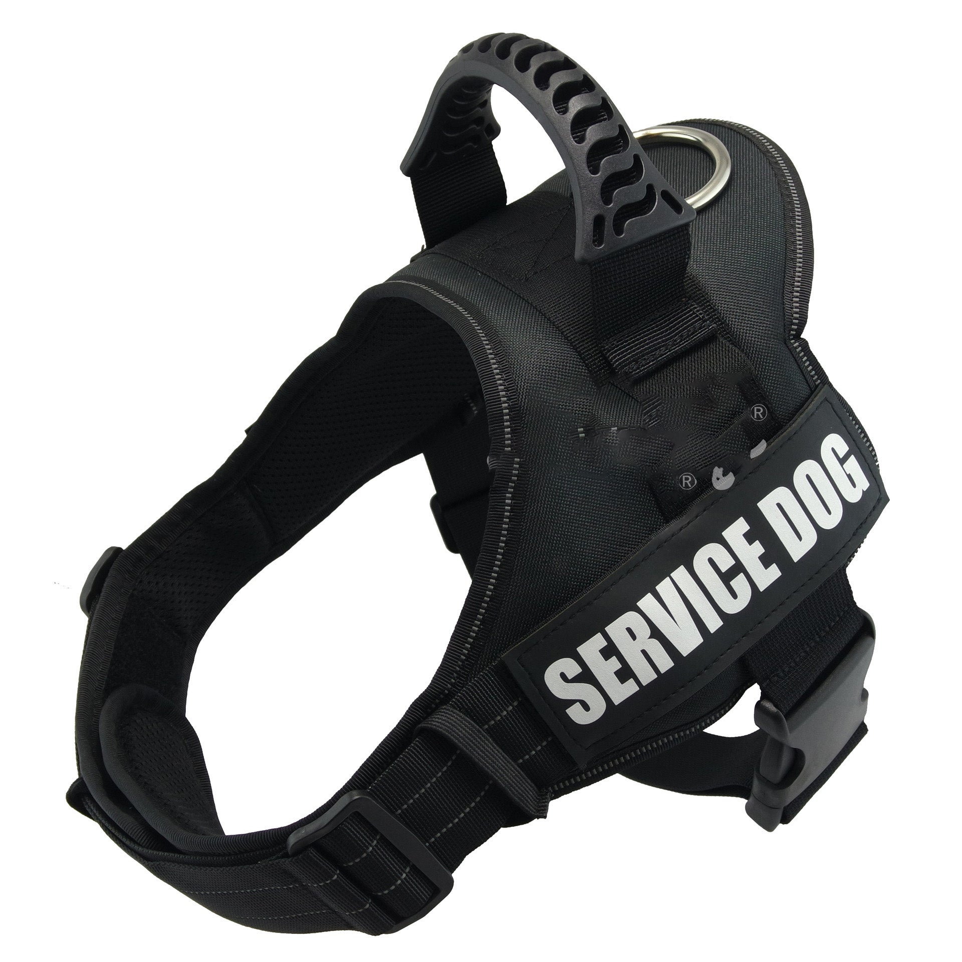 KFX-1856573 Adjustable Reflective Dog Harness for Small to Large Dogs - Nylon Vest for Huskies, Shepherds, and More