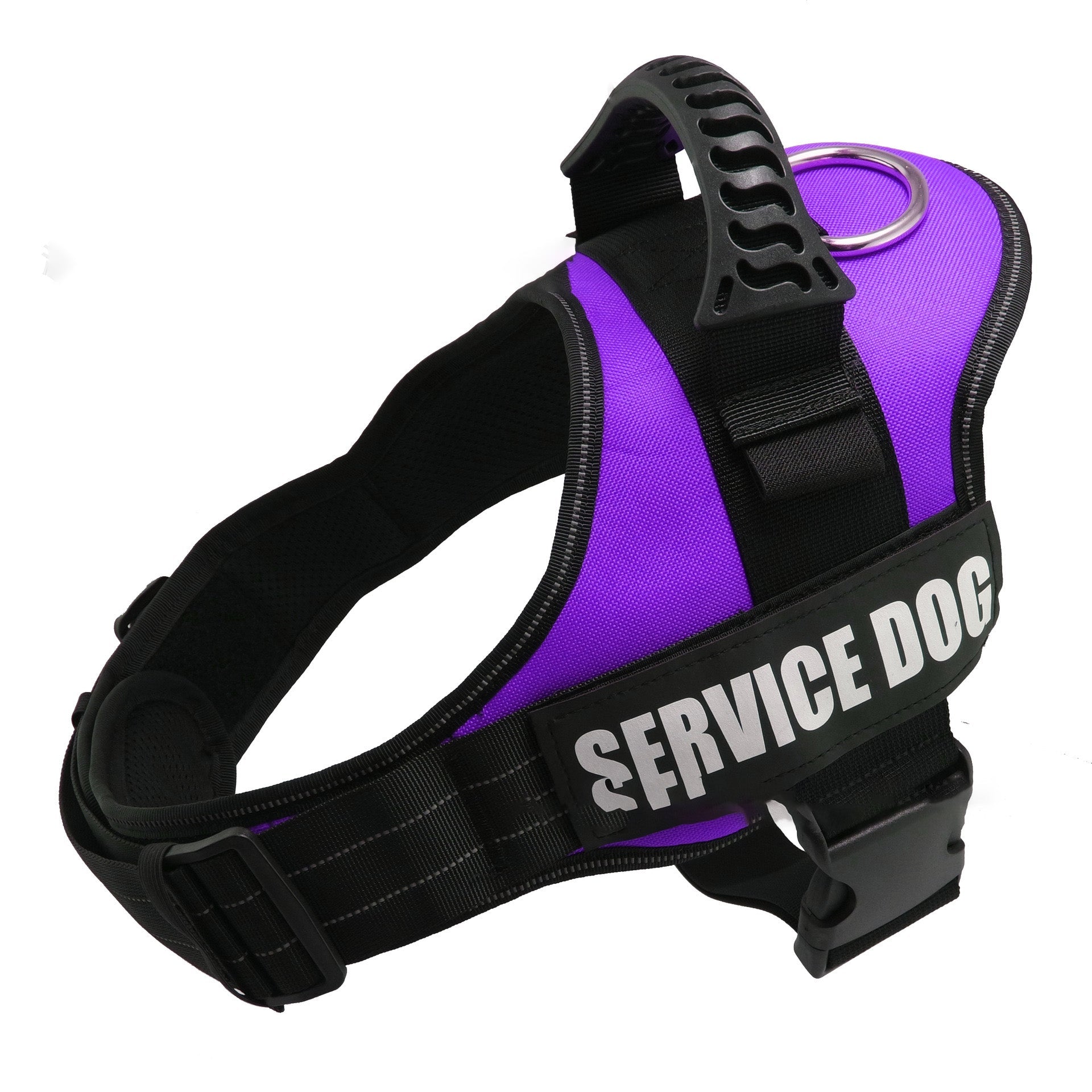 KFX-1856573 Adjustable Reflective Dog Harness for Small to Large Dogs - Nylon Vest for Huskies, Shepherds, and More