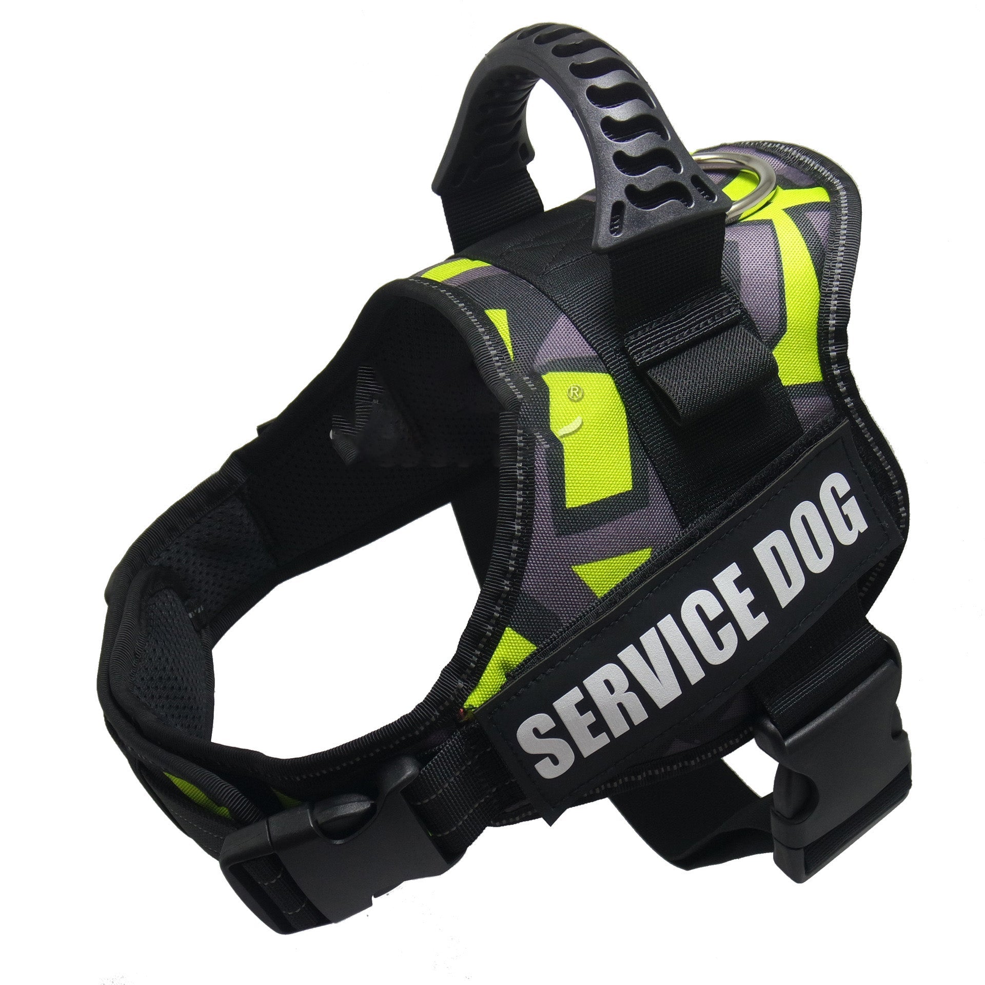 KFX-1856573 Adjustable Reflective Dog Harness for Small to Large Dogs - Nylon Vest for Huskies, Shepherds, and More