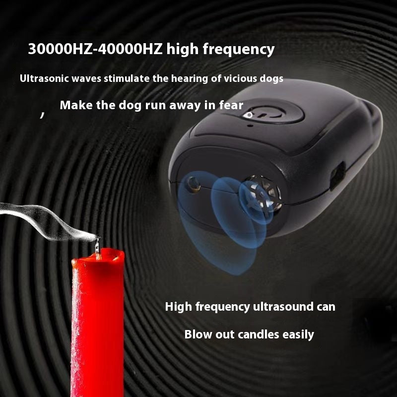 KFX-1858109 Mini Ultrasonic Dog Dispeller with Lanyard and Data Cable