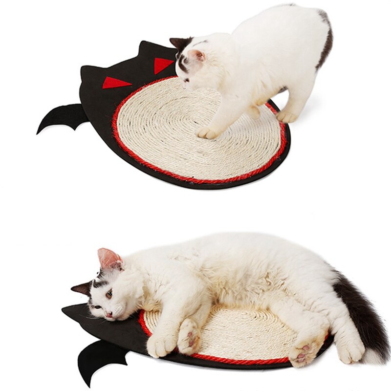 KFX-1863229 Halloween-Themed Sisal Cat Scratching Board and Sleeping Mat - EVA Base, Soft and Durable, 42.5 x 44 cm