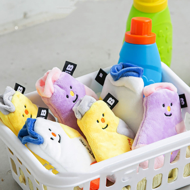 KFX-1863869 Pet Interactive Socks Toy Set for Dogs - 3 Pieces with Sound Paper and Tibetan Food