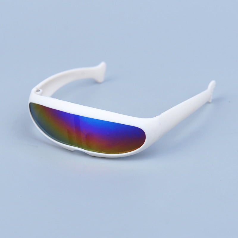 KFX-1864637 Stylish Reflective Sunglasses for Dogs and Cats - Plastic Frame, AC Resin Lens