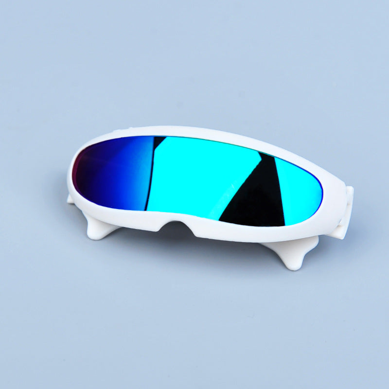 KFX-1864637 Stylish Reflective Sunglasses for Dogs and Cats - Plastic Frame, AC Resin Lens