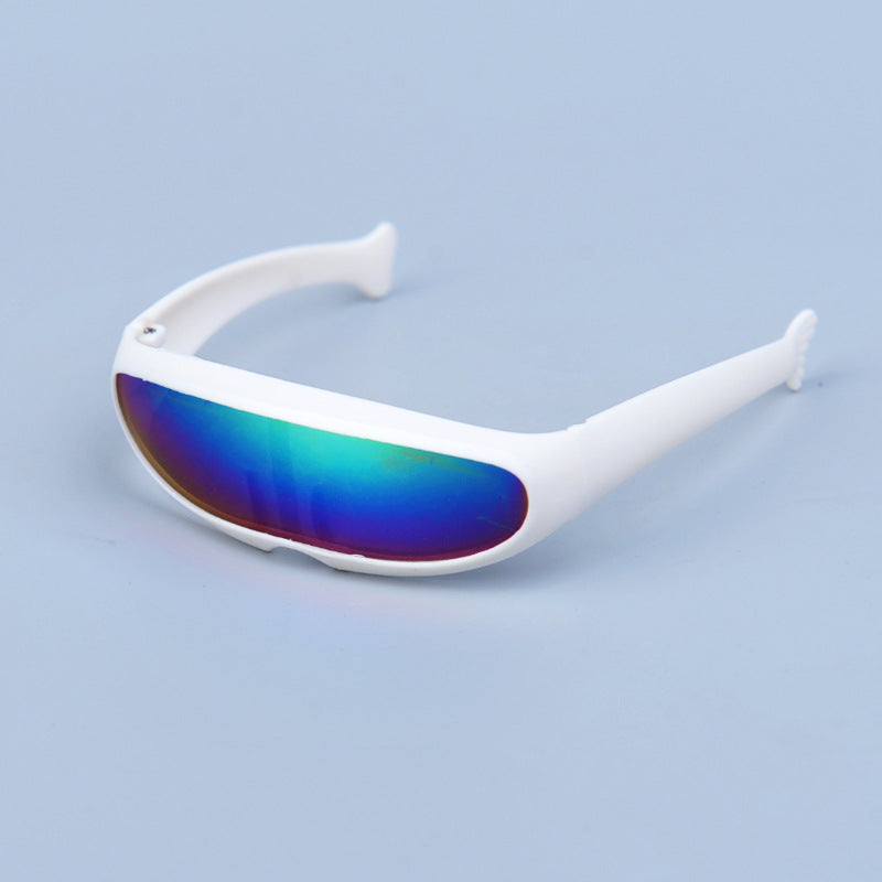 KFX-1864637 Stylish Reflective Sunglasses for Dogs and Cats - Plastic Frame, AC Resin Lens