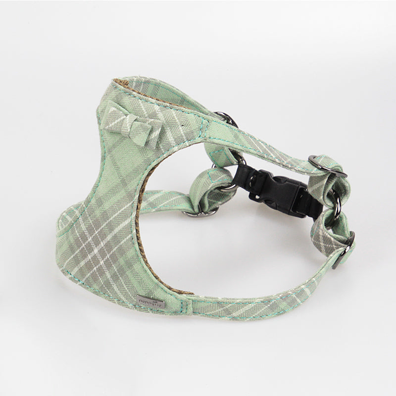 KFX-1865021 Stylish Cotton Fabric Dog Leash with Chest Strap for Small to Medium Breeds