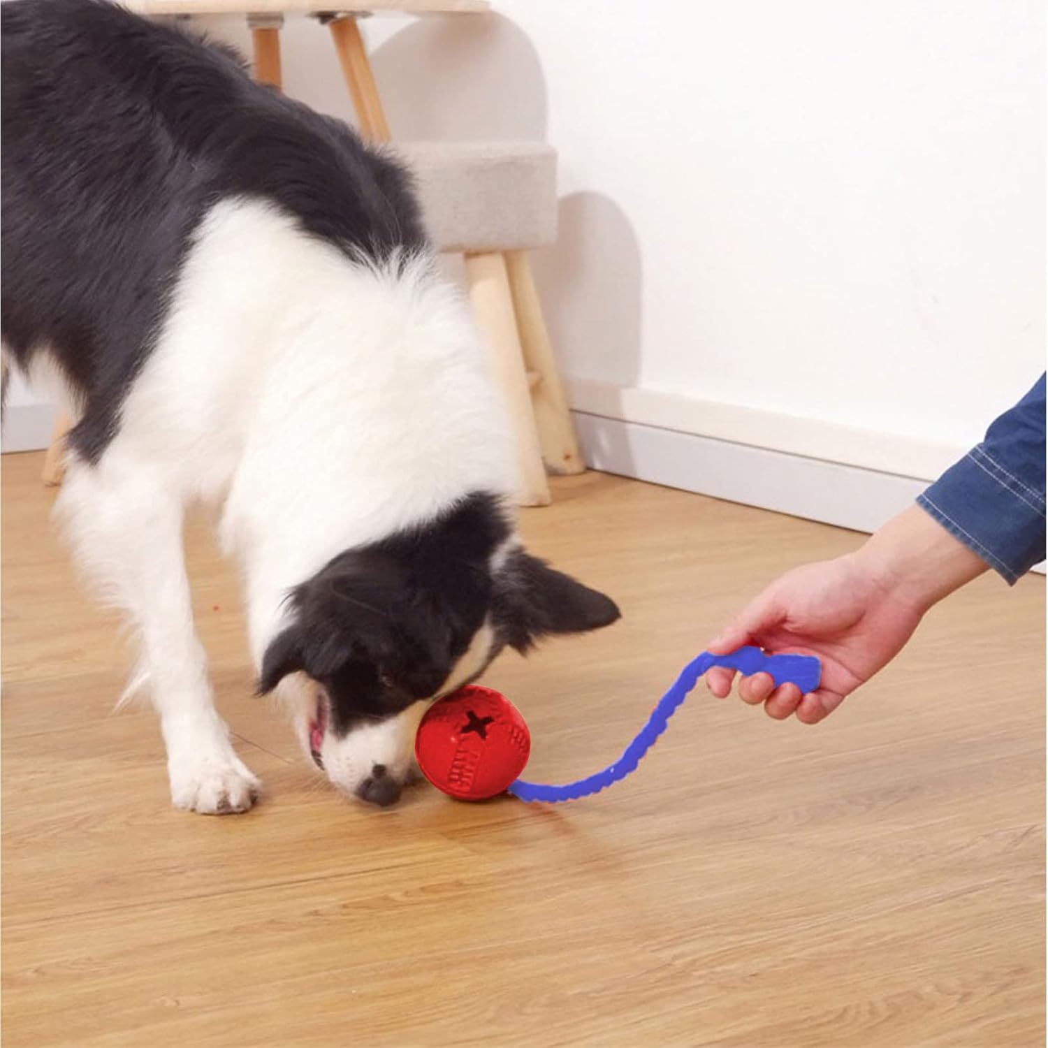KFX-1870269 Durable Interactive Dog Puzzle Toy with Rope for Stress Relief and Crate Training