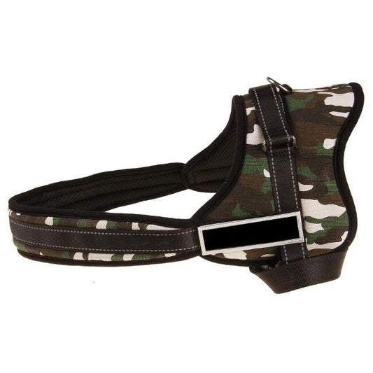 KFX-1877821 Comfortable Nylon Dog Harness for Wide Chest - Adjustable Size Options Available