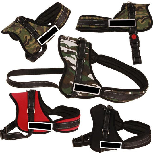 KFX-1877821 Comfortable Nylon Dog Harness for Wide Chest - Adjustable Size Options Available