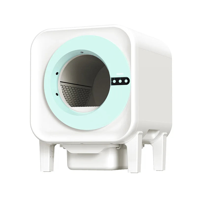 KFX-187795 Automatic Self-Cleaning Eco-Friendly Cat Litter Box with 70L Capacity and Air Purification System