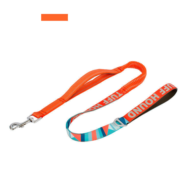 KFX-1878333 Adjustable Nylon Stretchable Dog Leash 120-150 cm with Towing Rope