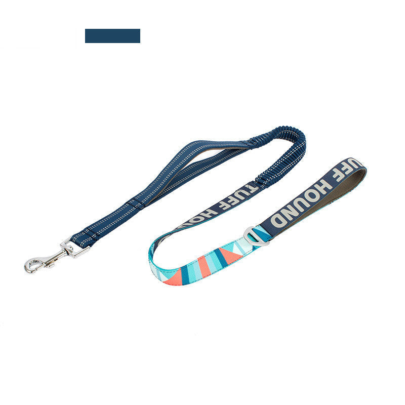 KFX-1878333 Adjustable Nylon Stretchable Dog Leash 120-150 cm with Towing Rope