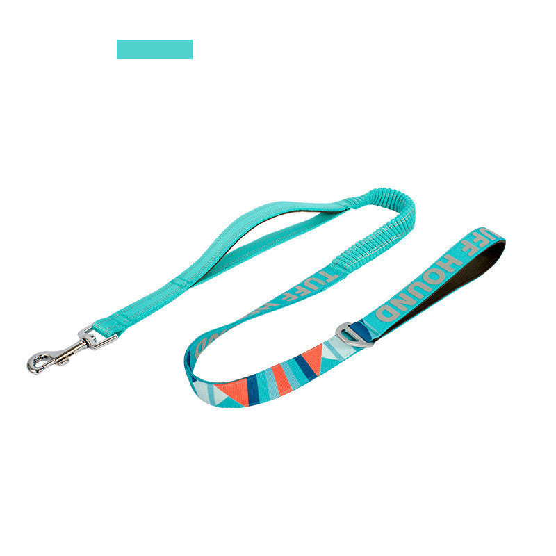 KFX-1878333 Adjustable Nylon Stretchable Dog Leash 120-150 cm with Towing Rope