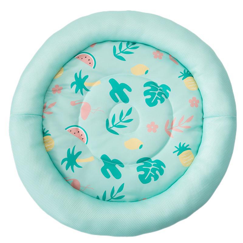KFX-1878589 Breathable Summer Cool Nest Dog Kennel - Airable Teddy Pet House in Green, Pink, Gray, Sizes S, M, L