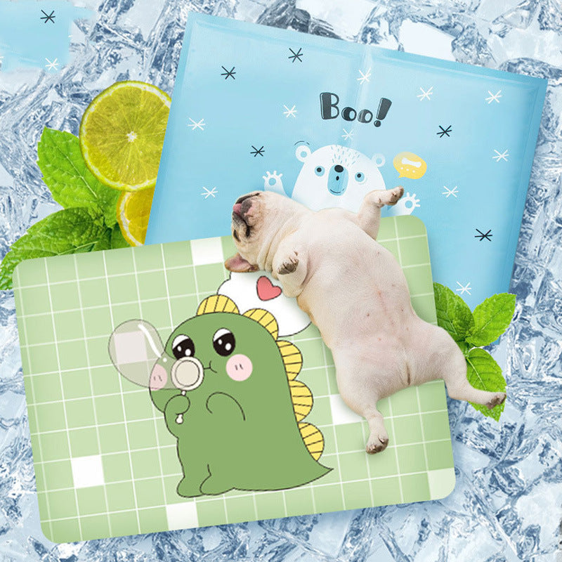 KFX-1880381 Cooling Pet Ice Mat in Various Fun Designs for Summer Comfort